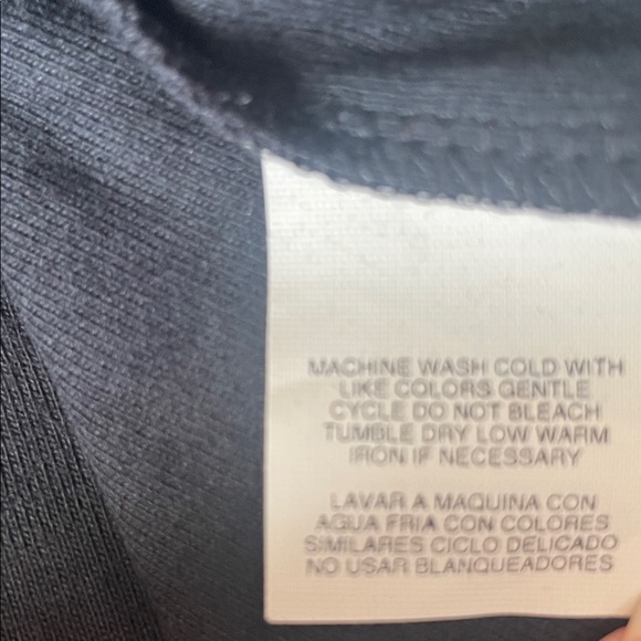 Jones New York Black long sleeve Top mock turtleneck 100% cotton Jersey size 2X - Picture 7 of 9